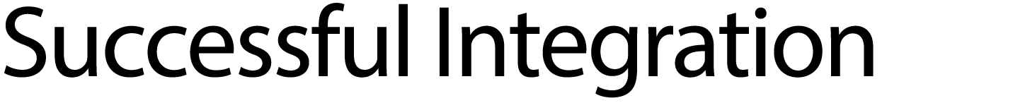 Successful Integration 