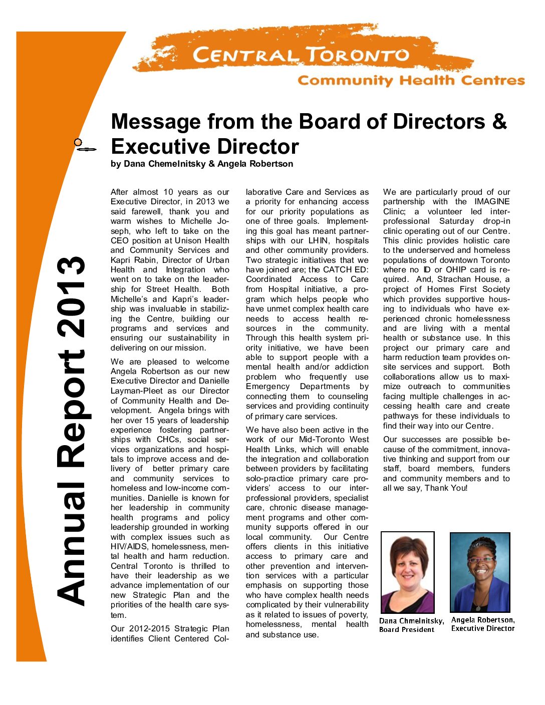 Queen West – CTCHC Annual Report 2013