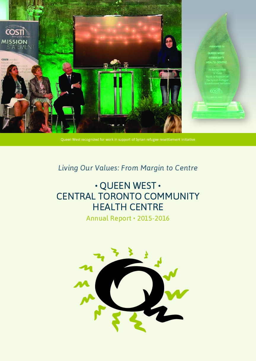 Queen West – CTCHC Annual Report 2015/16