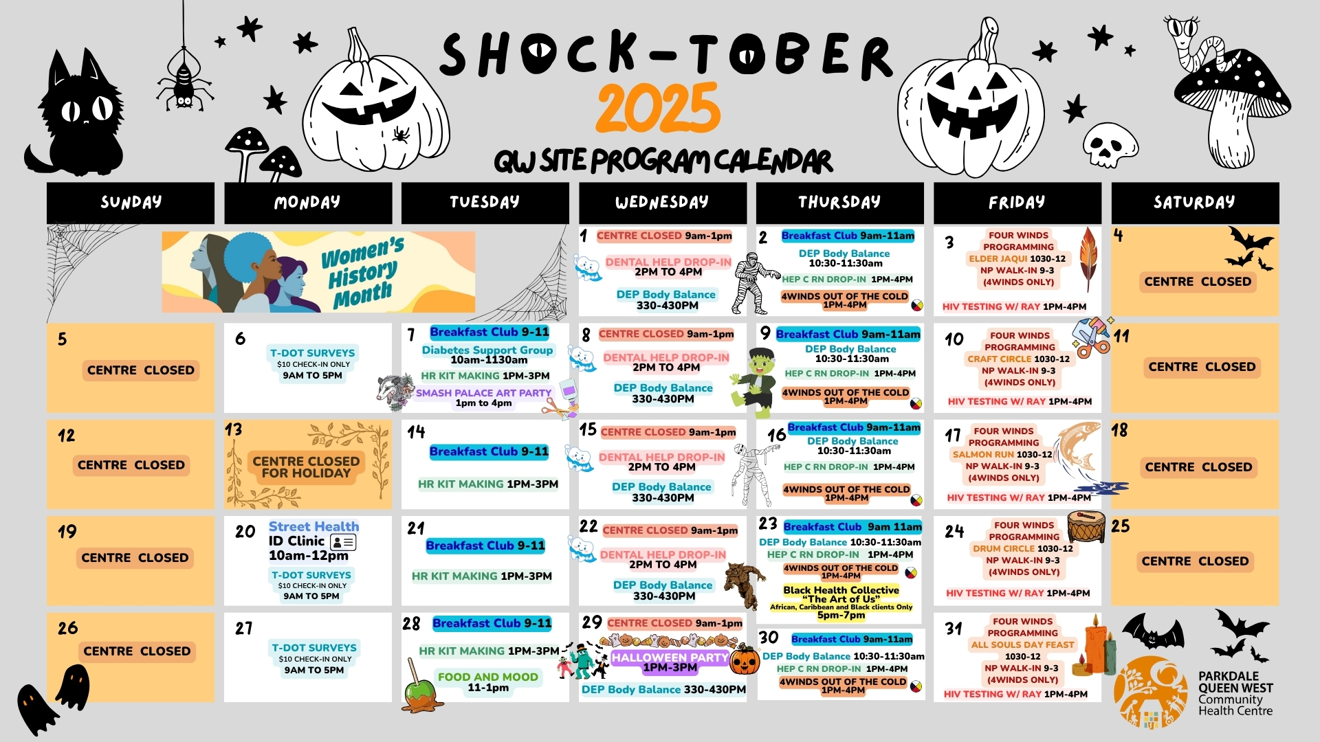 Queen West Program Calendar