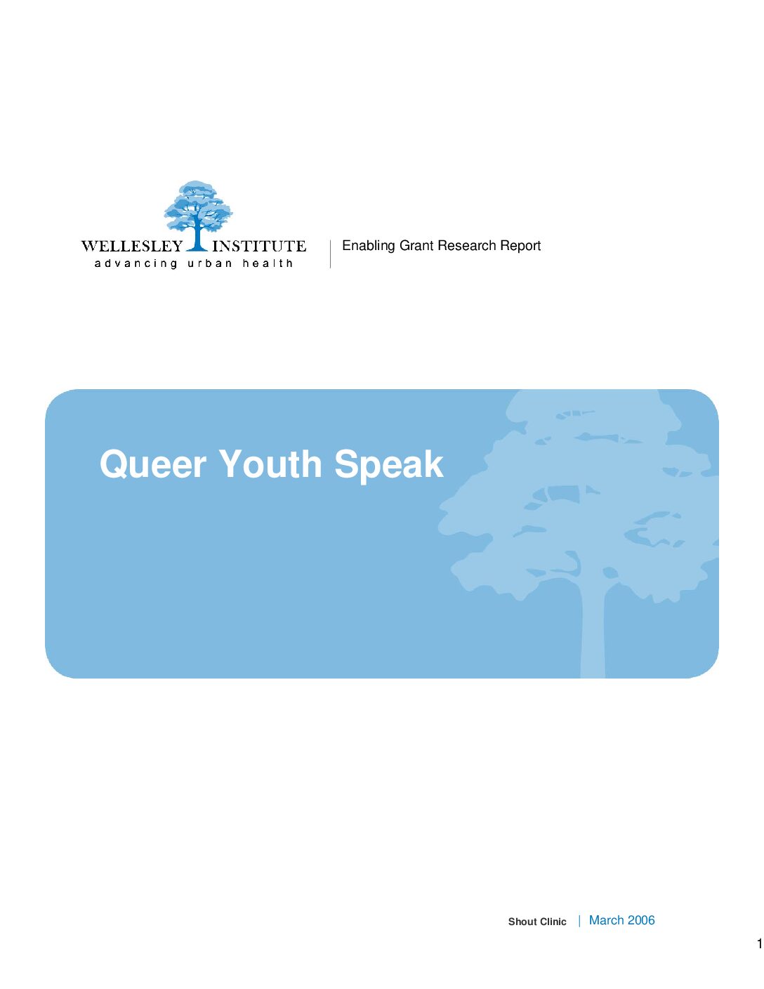 Queer Youth Speak Out 2006