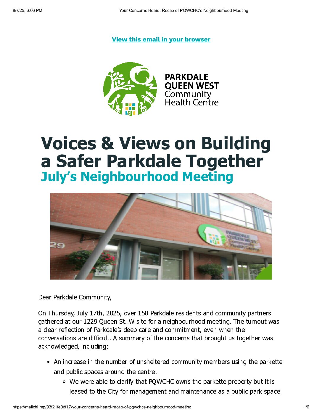 Your Concerns Heard_ Recap of PQWCHC’s Neighbourhood Meeting