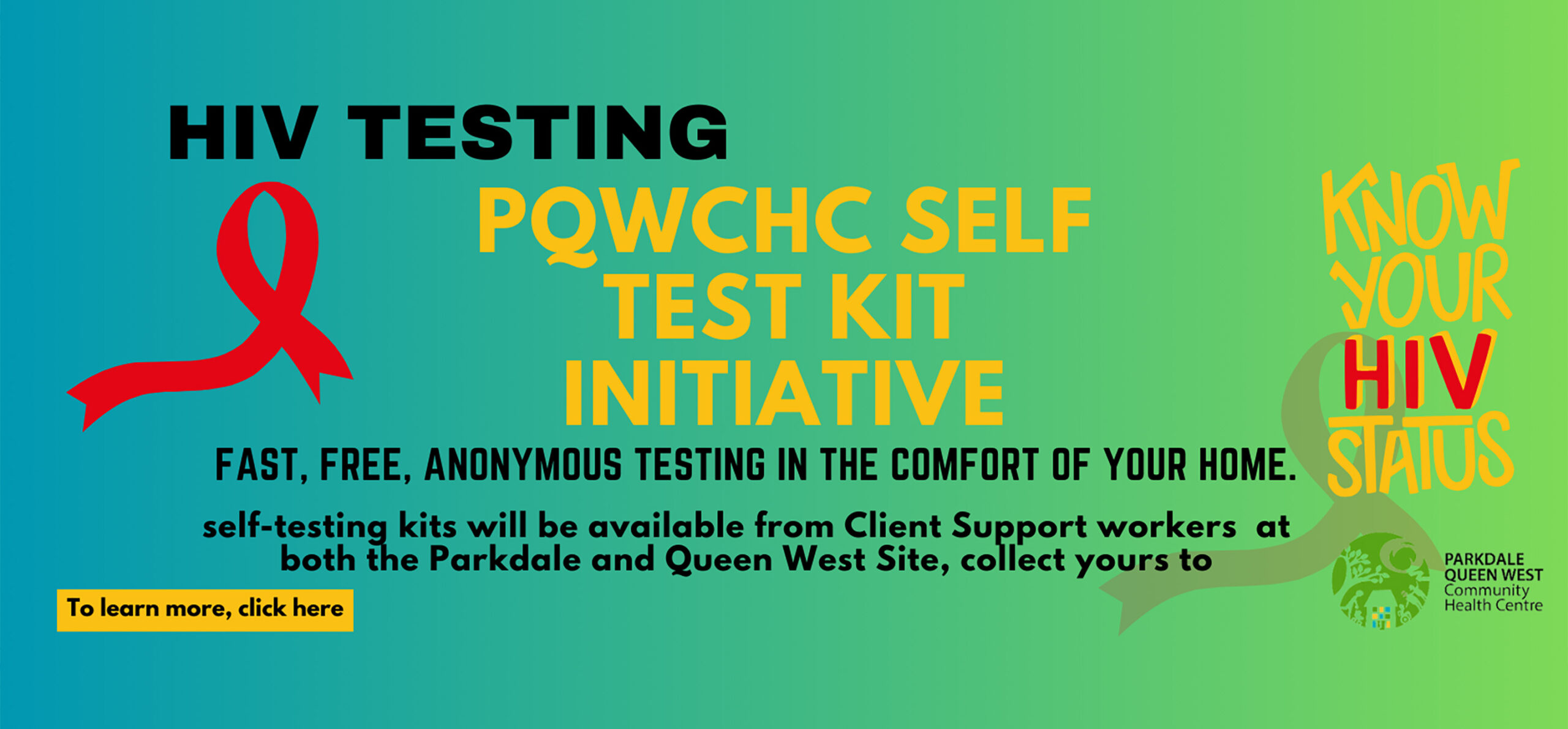 PQWCHC self test kit initiative