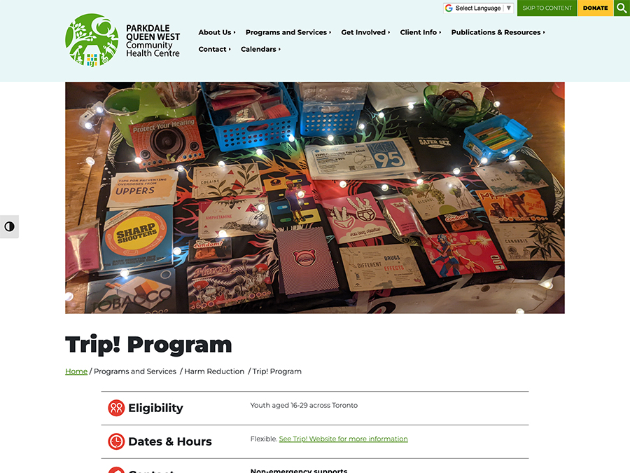 TRIP! Project - Youth-led harm reduction